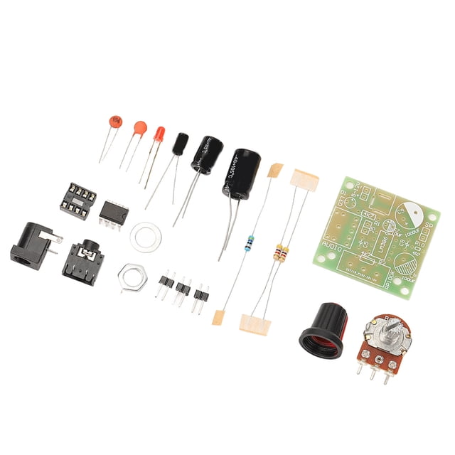 Kit de amplificador de audio súper mini, kit de amplificador de audio LM386 Módulo amplificador de audio L Kit de bricolaje electrónico inteligente El mejor de su clase Jadeshay A