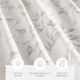 thumbnail image 2 of Cotton Blend Floral Print Shower Curtain by Comfort Canopy, 72" x 72", Gray, 2 of 5
