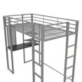 thumbnail image 2 of DHP Abode Twin Size Metal Loft Bed, 2 of 8
