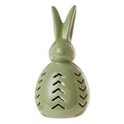 Way To Celebrate Easter Light-Up Led Ceramic Bunny, Green
