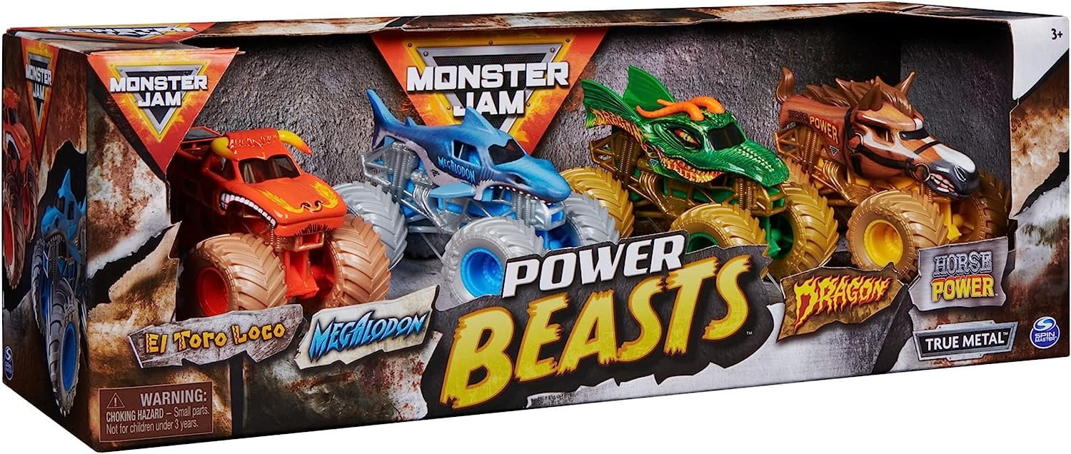 Monster Jam Official Pit Party 5-Pack, 1:64 Scale Monster Trucks