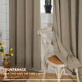 thumbnail image 7 of Deconovo Solid Blackout Curtains Pack of 2, Grommet Traditional Design, 52" x 45", Khaki, 7 of 7