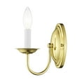 thumbnail image 2 of Livex Lighting Wall Sconce in Polished Brass, 2 of 10