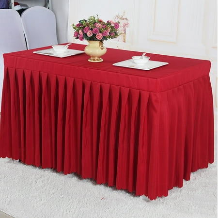 

Touiyu Rectangular Tablecloth Spandex Table Skirt Stretch Fitted Table Cover for Conference Banquet Wedding Banquet Trade Show
