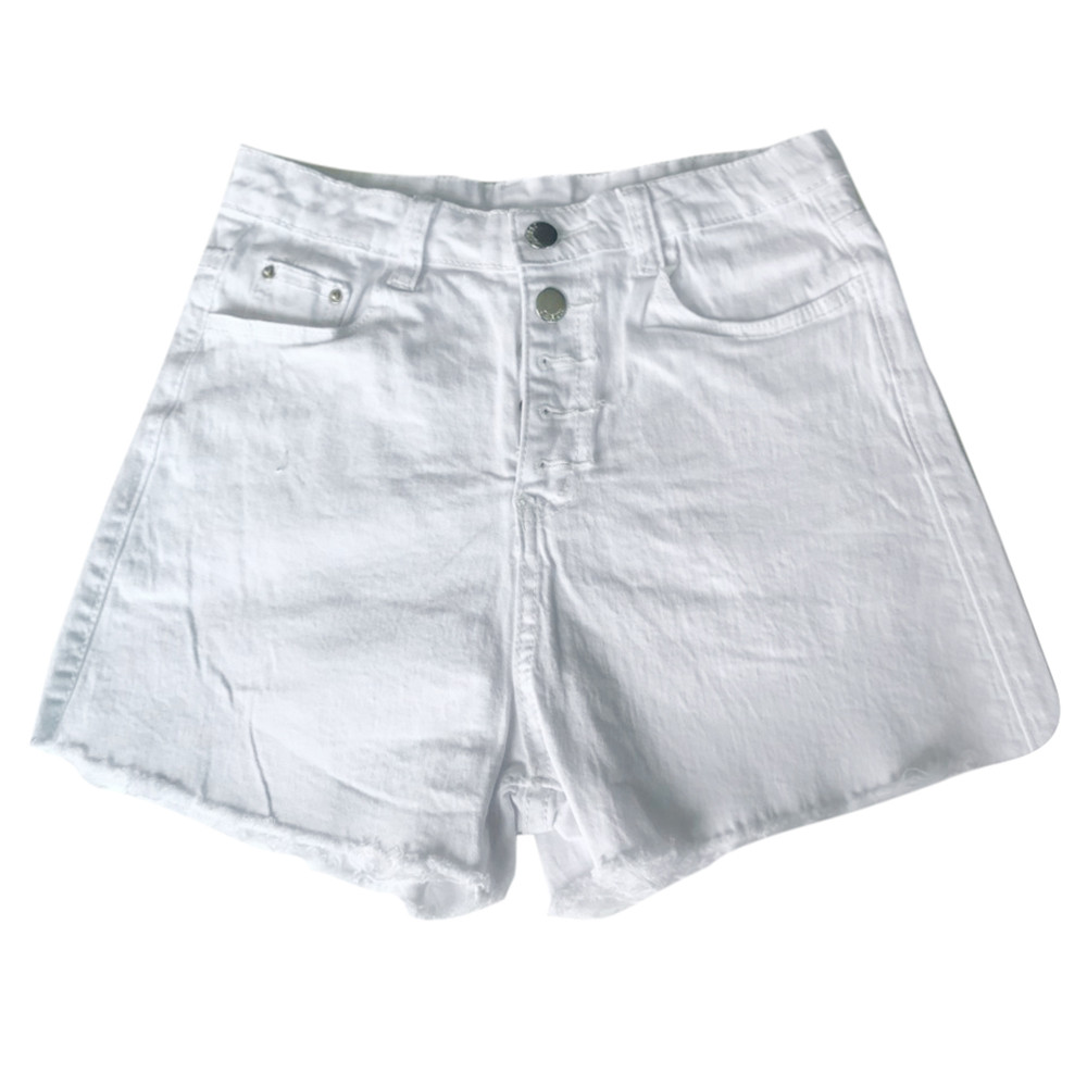 ripped maong shorts