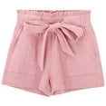 thumbnail image 4 of WMTBSRSW Big Girls Sumemr Shorts with Pockets Ruffle High Waisted Shorts Casual Lightweight Adjustable Tie Knot Loose Shorts 5-14 Years, 4 of 9