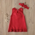 thumbnail image 5 of IROINNID Infant Girls Lace Solid Color Sleeveless Pretty Bow Dress, 5 of 9