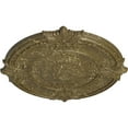 thumbnail image 3 of 53 1/2"OD x 3 1/2"P Attica Acanthus Leaf Ceiling Medallion (Fits Canopies up to 4 5/8"), Hand-Painted Mississippi Mud Crackle, 3 of 5