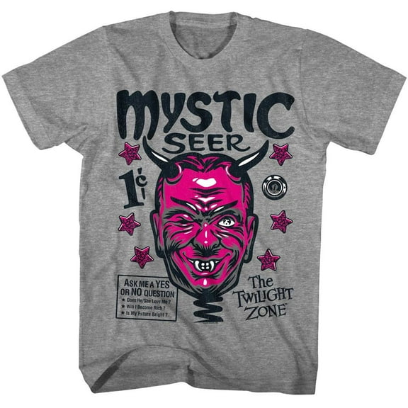 Twilight Zone Mystic Seer Men's T Shirt (GraphiteGrayHeather, AdultL)