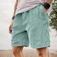 thumbnail image 1 of Retro Corduroy Casual Shorts with Embroidered Logo and Adjustable Drawstring for Everyday Comfort and Modern Style, 1 of 4