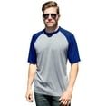 thumbnail image 1 of BlueGeneration Adult Color Block Wicking T - Royal Extra Large Solid, 1 of 1
