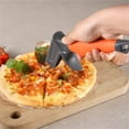 thumbnail image 3 of Xecvkr Stainless Steel Pizza Cutter Wheel, Rolling Blade Dough Slicer with Non-Slip Handle, Kitchen Baking Tool, 1 Cutter, 3 of 3