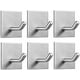 thumbnail image 1 of Ganchos adhesivos resistentes, colgadores adhesivos para pared, soporte resistente de acero inoxidable, ganchos autoadhesivos para cocina, baño, puerta del hogar, toallero, 1 of 4