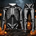 thumbnail image 2 of CONFREE Halloween Mens Sweatsuit 2 Peice Sets Hallowmas Men's Jogging Tracksuit Set Skeleton Graphic Pullover Hoodies Pants Athletic Sweat Suit for Men, 2 of 4