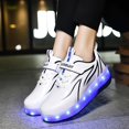 thumbnail image 5 of Cyiecw Kids Shoes - New Upgraded with Wheels LED Light Color Shoes Shiny Roller Skates Skate Shoes Simple Kids Gifts Boys Girls The Best Gift for Party Birthday Christmas Day, 5 of 5