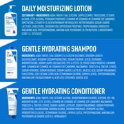 CeraVe Daily Moisturizing Lotion 12 oz, Gentle Hydrating Shampoo & Conditioner (2 x 1oz)