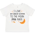 thumbnail image 3 of Inktastic I Love My Great Auntie To The Moon and Back Boys or Girls Toddler T-Shirt, 3 of 5
