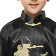thumbnail image 5 of Byoo Infant Boy Tang Suit Festival Children's Satin Long Sleeve Shirt and Pants Outfits, 5 of 6