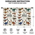 thumbnail image 2 of Blackout Kids Curtains,Cute Dinosaur Pattern Childrens Insulated Curtains Set Of 2,Bedroom Essentials,Toddler Room Decor 42x54in(106x137cm), 2 of 4