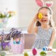thumbnail image 4 of Huevos de Pascua Llenos para Niños Tejidos Conejo Cesta Hierro 21x12.5x8.5cm / 8.27x4.92x3.35In Orejas Largas Tote para Huevos Almacenamiento Cesta de Regalo de Pascua para Niños, 4 of 6