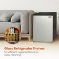thumbnail image 5 of MAGIC CHEF 2.6 cu. ft. Mini Fridge in Stainless Steel, HMAR265SE, 5 of 15