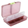 thumbnail image 2 of Portable Pill Organizer Medicine Storage Case Container 8 Compartments W/Sealing CoverWine Red, 2 of 14