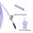 thumbnail image 4 of Uxcell Speed Jump Rope Adjustable Speed Skipping Rope with Storage Bag and Spare Parts Light Purple, 4 of 6