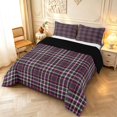thumbnail image 1 of Manfei Vintage Plaid Queen Comforter Set,Retro Grid Comforter Sets Queen,Red Green Pink,Black Reversible,3-Piece,1 Comforter and 2 Pillowcases,3-Piece,1 Comforter and 2 Pillowcases, 1 of 6