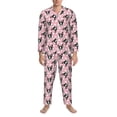 thumbnail image 3 of Balery French Bulldog Pijama para Hombre de Dos Piezas con Manga Larga, Conjunto de Dormir y Descanso Suave con Bolsillos-Large, 3 of 7
