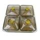 thumbnail image 3 of Plato de frutos secos, aperitivos, plato, caja de almacenamiento de alimentos, oro 4 rejillas, 3 of 9