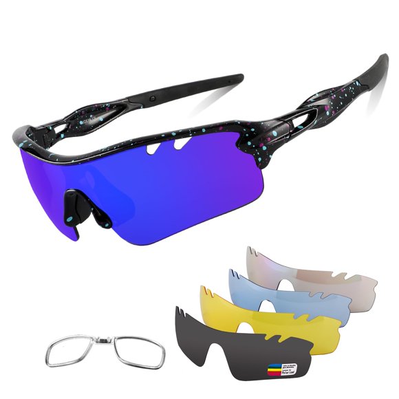 Gafas Deportivas Polarizadas BangLong para Ciclismo TR90 con 5 Lentes