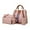 Pink, variant on Purses and Handbags for Women, 4pcs Fashion Upgrade Handbags Wallet Tote Bag Shoulder Bag Top Handle Satchel Purse Set, Retro Pattern Hand Bag Gifts for Women