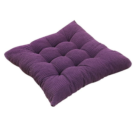 

LSLJS Seat Cushion Corduroy Chair Pads with Ties for Non Slip Striped Soft Thick Reduce Pressure Square Seat Plush Chair Cushion for Kitchen Dining Office Chair Floor