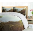 thumbnail image 5 of Ambesonne Landscape Duvet Cover Set, Nepal Forest Majestic, 2-Calking, Green Pale Yellow, 5 of 6