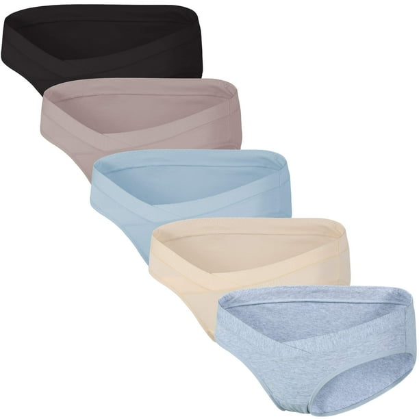 INNERSY Women's Maternity Underwear Under the Bump Cotton Panties