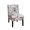 Multicolor 964, variant on Blue Leaves Accent Chair for Living Room, Armless Upholstered Armchair with Removable Back and Legs, 21.63W x 29.13D x 32.75H