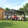 thumbnail image 2 of 20x20/20x30/20x40Metal Carport with Galvanized Steel Roof, Heavy Duty Carport, Sturdy Metal Outdoor Carport Canopy, Truck, Boat and SUV, 2 of 8