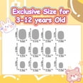 thumbnail image 2 of RAGUPEL 24Pcs Press on Nails for Kids,Pink and White Stripes Kids Nails,Natural Fit of Arc Kids Fake Nails,Style1, 2 of 6