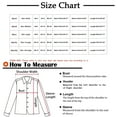 thumbnail image 3 of Blusa informal de manga larga para mujer, cuello en V, botones estampados a rayas, camisas con capucha, Tops, sudaderas Fridja  ghj987+6372, 3 of 5
