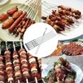 thumbnail image 4 of 12 Pcs Brochettes, Brochettes Plates en Métal pour Barbecue 14 Pouces de Long en Acier Inoxydable Réutilisables, Ensemble de 12, 4 of 5