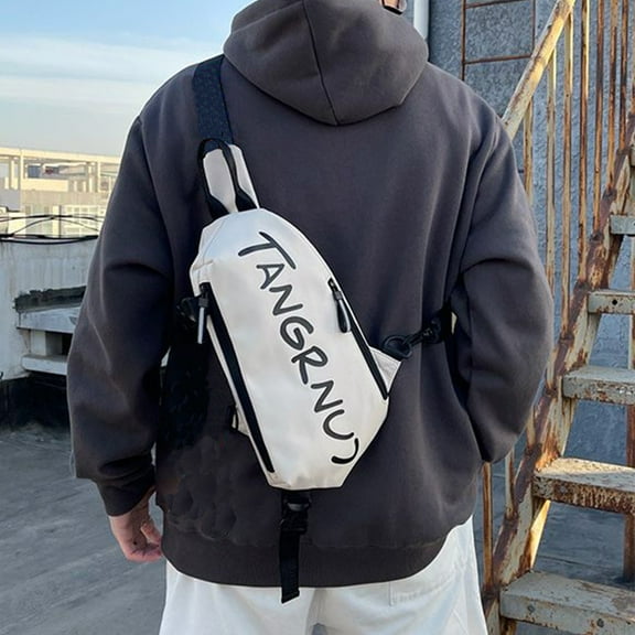 Vfedsrsge Crossbody Bags for Women, Men,White Shoulder Sling Bags Fanny Pack,Sales,Chest Bags with Compartments for Daily Activities, Travel, Sport