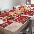 thumbnail image 5 of America 4th of July Placemats Set of 6, Blue Red Striped Stars Table Mats Washable Heat-Insulation Non-Slip Place Mats for Kitchen Dinner Table Indoor Outdoor Decor,13x19 Inch, 5 of 9