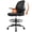 Black, variant on COOLHUT Tall Office Chair 400lbs, Standing Desk Chair with Flip-up Armrests, Executive Ergonomic Computer Standing Desk Chair with Lumbar Support and Adjustable Footrest Ring for Standing Desk, Black
