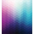 thumbnail image 3 of Ambesonne Abstract Duvet Cover Sets, Geometric Fractal Triangle, 2-Twin, Pink Blue, 3 of 4
