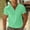 (Casual 2)Green, variant on DayScoop Short Sleeve T-Shirts V-Neck for Men Fashion Leisure Solid Color Button Tees Ventilation Sports Tee Tops