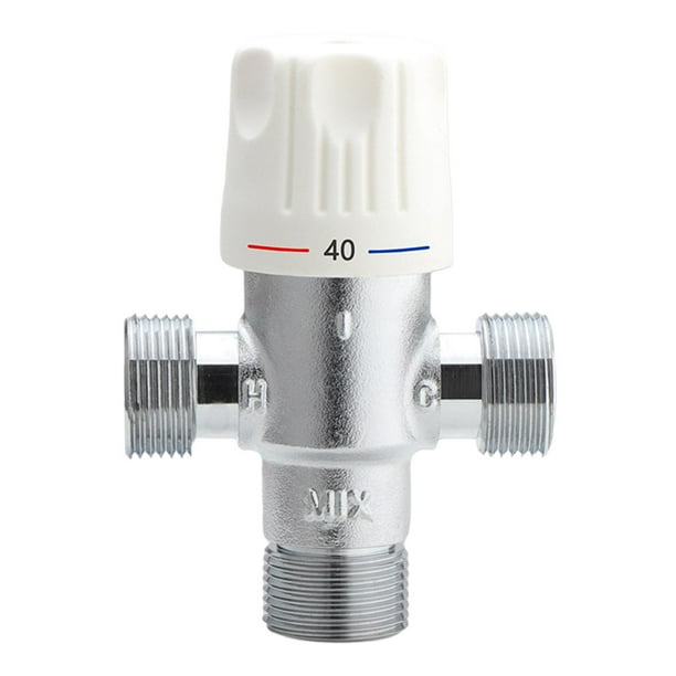 Brass Thermostatic Mixing Valve Water Heating Shower Faucet 0.05Mpa