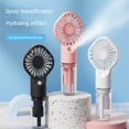 thumbnail image 2 of Portable Handhold Cooling Fan Spray USB Charging Mini Air Cooler Rechargeable(Pink), 2 of 6