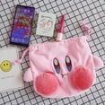 thumbnail image 2 of Pink Plush Star Drawstring Plush Kawaii Bag Monedero de viaje Maquillaje Cosmético Bolsas de almacenamiento Organizador TUNC Sencillez, 2 of 5