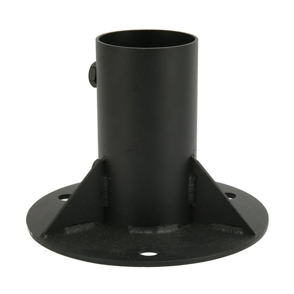 Floor Flange, Chain Link Fence Pole Steel Mounting Flange, Heavy Duty Fence Post Concrete Mount, 2" Base Flange For Fence, Mailbox, Flag Round Posts, Mounting Hardware Included