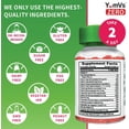 thumbnail image 3 of YUM-V'S Sugar-Free & Chewable Multivitamin Gummies with Natural Raspberry Flavor, 60 Count, 3 of 9